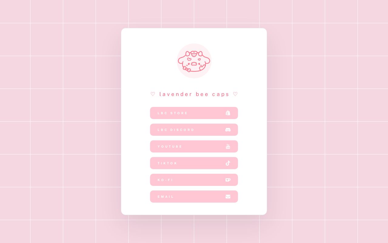 Lavender Bee Caps